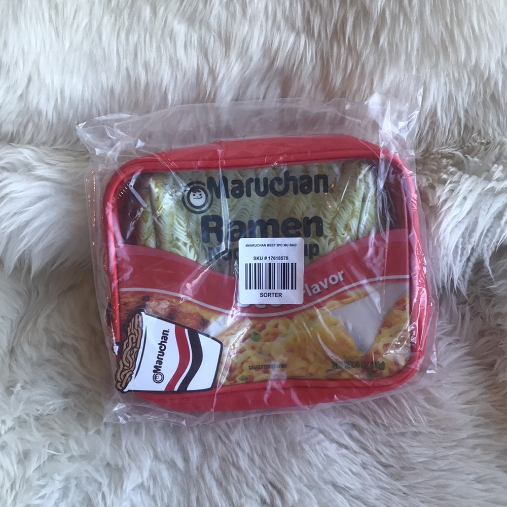 Maruchan Beef Ramen Noodle Soup 3pc Cosmetic Bag Set - Picture 5 of 6
